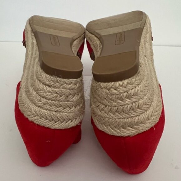 The Charlie Espadrille Sandal by Comfortview Jute-wrapped Wedge Heel Size 9 Wide - Picture 6 of 7